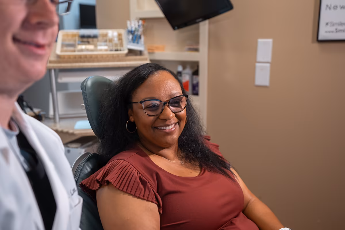 Dr. Jordan Lee at work chairside at Smiles of Cary