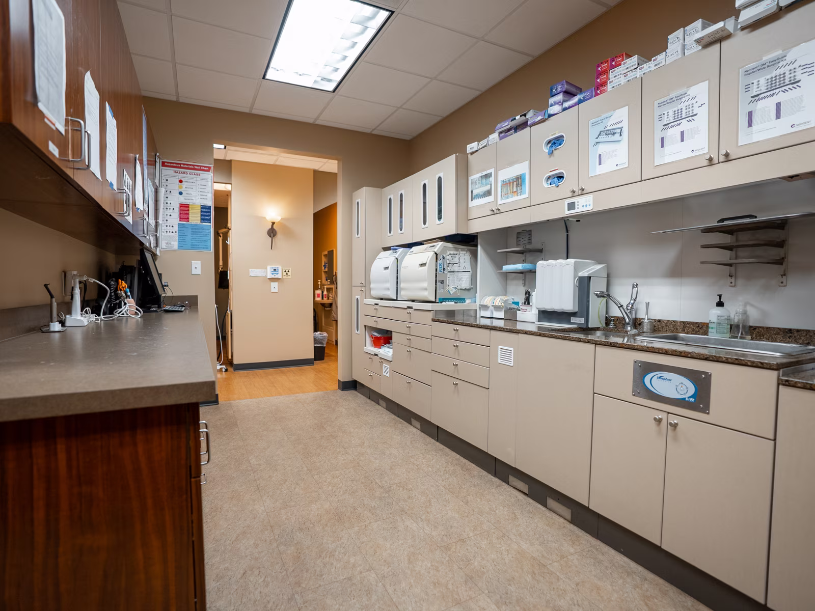 The instrument sterilization area at Smiles of Cary in Cary, NC